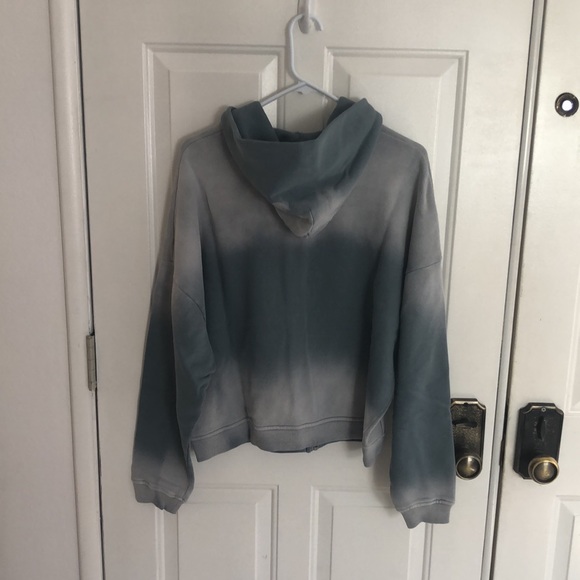 Peso Oversized Faded Zip Hoodie, Shark Grey - Picture 7 of 10